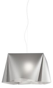 Sospensione Moderna Wanda Polilux ® Argento E Metallo Cromo 1 Luce E27 D45Cm