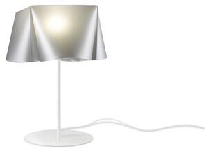 Lampada Da Scrivania Moderna Wanda Polilux ® Argento E Metallo 1 Luce E14