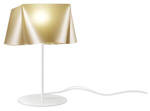 Lampada Da Scrivania Moderna Wanda Polilux ® New Gold E Metallo 1 Luce E14