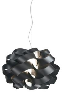 Lampadario Moderno Cloud Polilux ® Nero E Metallo Cromo 2 Luci E27