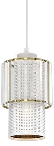 Lampadario a sospensione con filo BLANCO 1xE27/60W/230V bianco