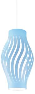 Sospensione Moderna Helios Polilux ® Blu Pastello 1 Luce E27 H61Cm