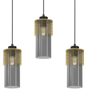 Lampadario a sospensione con filo GLAM 3xE27/60W/230V