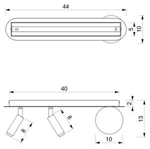 Luce Spot SIRIO 3xG9/25W/230V nero