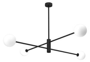 Lampadario a sospensione con supporto rigido DORI 4xG9/25W/230V nero