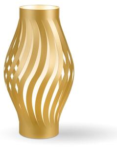 Lampada Da Scrivania-Ufficio Moderna Helios Polilux ® New Gold 1 Luce E14