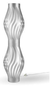 Piantana Moderna Helios Polilux ® Argento 2 Luci E27 H123Cm