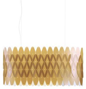 Lampadario Moderno Amanda Polilux ® New Gold E Metallo Cromo 6 Luci E27