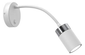 Lampada flessibile JOKER 1xGU10/8W/230V bianco/cromo opaco