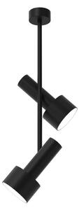 Lampadario a sospensione con supporto rigido LINTERNA 2xGX53/12W/230V nero