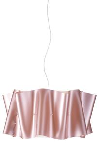 Sospensione Moderna Folio Polilux ® Pink Metal E Metallo Cromo 1 Luce E27 D50Cm