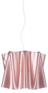 Sospensione Moderna Folio Polilux ® Pink Metal E Metallo Cromo 1 Luce E27 D40Cm