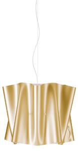 Sospensione Moderna Folio Polilux ® New Gold E Metallo Cromo 1 Luce E27 D40Cm