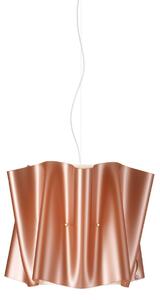 Sospensione Moderna Folio Polilux ® Rame E Metallo Cromo 1 Luce E27 D40Cm