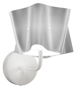 Applique Moderna Folio Polilux ® Argento E Metallo 1 Luce E27