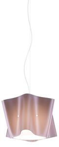 Sospensione Moderna Folio Polilux ® Pink Metal E Metallo Cromo 1 Luce E27