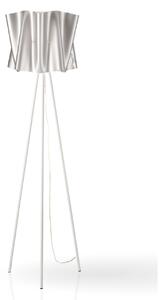 Piantana Moderna 3 Piedi Folio Polilux ® Argento E Metallo 1 Luce E27