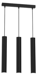 Lampadario a sospensione con filo HUDSON 3xGU10/8W/230V nero