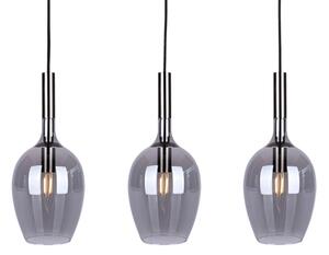 Lampadario a sospensione con filo LUGANO 3xE14/40W/230V grigio