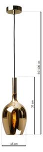 Lampadario a sospensione con filo LUGANO 1xE14/40W/230V oro