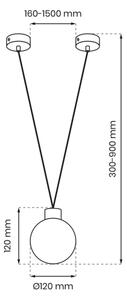 Lampadario a cavo CAPRI 1xG9/7W/230V