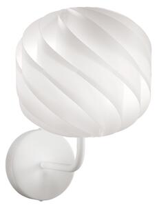 Applique Moderna Globe Polilux ® Bianco E Metallo 1 Luce E27