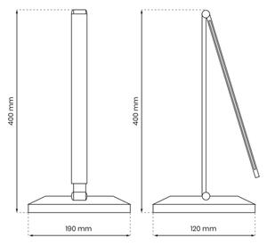 Lampada da tavolo LED con ricarica wireless VARIO LED/5W/230V 3000-6000K nero