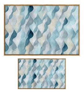 Set di tappetini per il bagno blu 2 pz 60x100 cm – Foutastic
