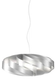 Sospensione Moderna Flat Polilux ® Argento E Metallo Cromo 1 Luce E27