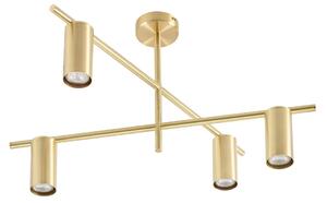 Plafoniera Lindby, Marilou, dimmerabile, Dorato / Ottone, Soggiorno, Metallo, Moderno