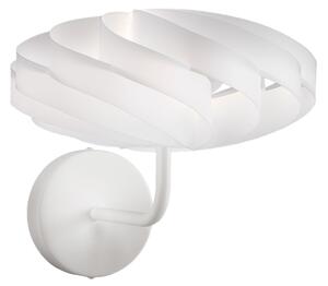 Applique Moderna Flat Polilux ® Bianco E Metallo 1 Luce E14