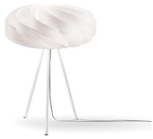 Lampada Da Scrivania-Ufficio Moderna Flat Polilux ® Bianco E Metallo 1 Luce E27