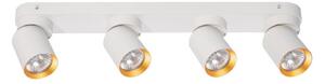 Faretto ANDY 4xGU10/8W/230V bianco/oro