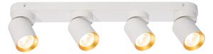 Faretto ANDY 4xGU10/8W/230V bianco/oro