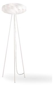 Piantana Moderna Flat Polilux ® Bianco E Metallo 1 Luce E27