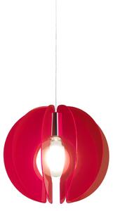 Sospensione Moderna Space Collection Polilux ® Rosso Fluorescente 1 Luce E27