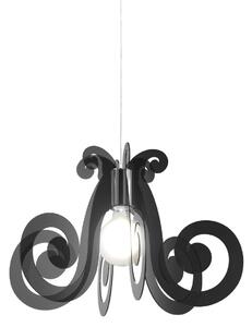 Sospensione Moderna Space Collection Polilux ® Fumè 1 Luce E27 D64Cm