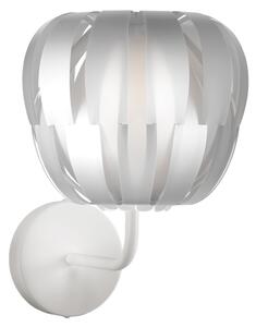 Applique Moderna Queen Polilux ® Argento E Metallo 1 Luce E27