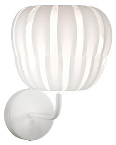 Applique Moderna Queen Polilux ® Bianco E Metallo 1 Luce E27