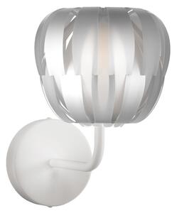 Applique Moderna Queen Polilux ® Argento E Metallo 1 Luce E14