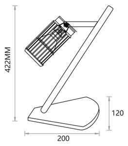 Lampada da tavolo VERTICAL 1xGU10/8W/230V nero