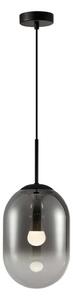 Lampadario a sospensione con filo ALIAS 1xE14/40W/230V diametro 24 cm nero/grigio