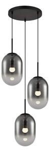 Lampadario a sospensione con filo ALIAS 3xE14/40W/230V nero/grigio