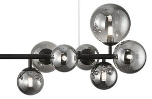 Lampadario a sospensione con filo MILA 10xG9/9W/230V nero/grigio
