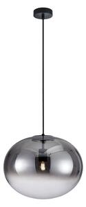 Lampadario a sospensione con filo CAMPANIA 1xE27/60W/230V nero