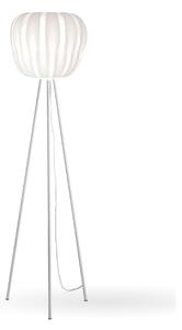 Piantana Moderna 3 Piediqueen Polilux ® Bianco E Metallo 1 Luce E27