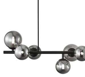 Lampadario a sospensione con filo MILA 10xG9/9W/230V nero/grigio