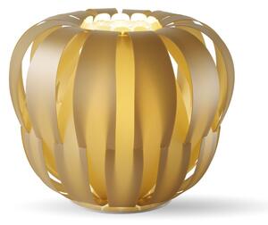 Lampada Da Scrivania Moderna Queen Polilux ® New Gold Metallo Bianco 1 Luce E14