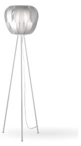 Piantana Moderna 3 Piediqueen Polilux ® Argento E Metallo 1 Luce E27