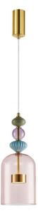 Lampadario LED a sospensione con filo ARTE LED/12W/230V diametro 16 cm ottone